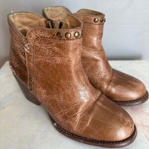 Bed Stu 6.5 Brown Leather Ankle Boots